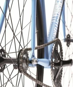 Cinelli GAZZETTA Stahl Track Komplettrad - Grey Sky Morning -Fahrrad Verkaufsladen Cinelli Gazzetta Bike 7