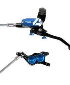 HOPE Tech4 E4 Scheibenbremsanlage 4-Kolben Mit Stahlflexleitung Speziell Für (e)Bullitt -Fahrrad Verkaufsladen HOPE TECH4 E4 Blau scaled
