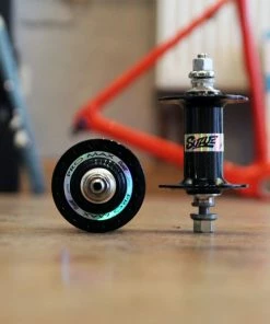 Suzue Pro Max CARBON Track Hochflansch Vorderradnabe - Schwarz -Fahrrad Verkaufsladen Suzue ProMax Carbon hub black 1