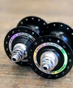 Suzue Pro Max CARBON Track Hochflansch Vorderradnabe - Schwarz