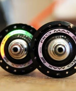 Suzue Pro Max CARBON Track Hochflansch Vorderradnabe - Schwarz -Fahrrad Verkaufsladen Suzue ProMax Carbon hub black 7