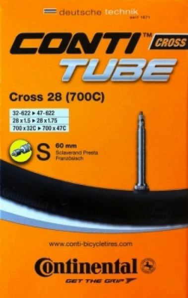 Continental Schlauch CROSS 700x32/47c SV 42mm 1 Continental Schlauch CROSS 700x32/47c SV 42mm