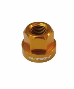 Halo Aluminium Axle Nuts Achsmuttern 9mm & 10mm -Fahrrad Verkaufsladen huha m10 gld