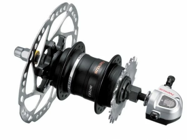 Shimano Nexus 3-Gang Scheibenbrems-Nabe Schwarz 1 Shimano Nexus 3-Gang Scheibenbrems-Nabe Schwarz