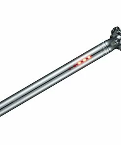 LightSKIN LED Sattelstütze Mit Integriertem Rücklicht -Fahrrad Verkaufsladen lightskin seatpost silver 03b