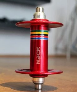 MACK HUBS Superlight Track Vorderrad Nabe Hochflansch - Farbig -Fahrrad Verkaufsladen mack hf front red wcs 1 10266 7 10267 7