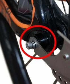 Minoura Davos Steckachse Vorne - Rack Mount 12x100mm -Fahrrad Verkaufsladen minoura davos thru axle avec m5 vis 2